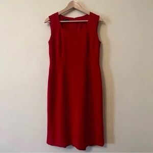 Jones New York Size 4 Sleeveless Red Dress